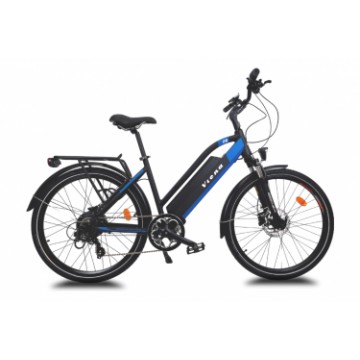 Vélo VTC électrique VIENA bleu